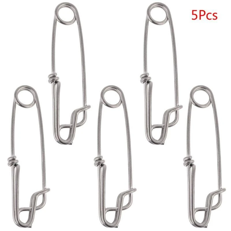 U13C 5Pcs Long Line Clip Stainless Steel Longline Branch Hanger Connector