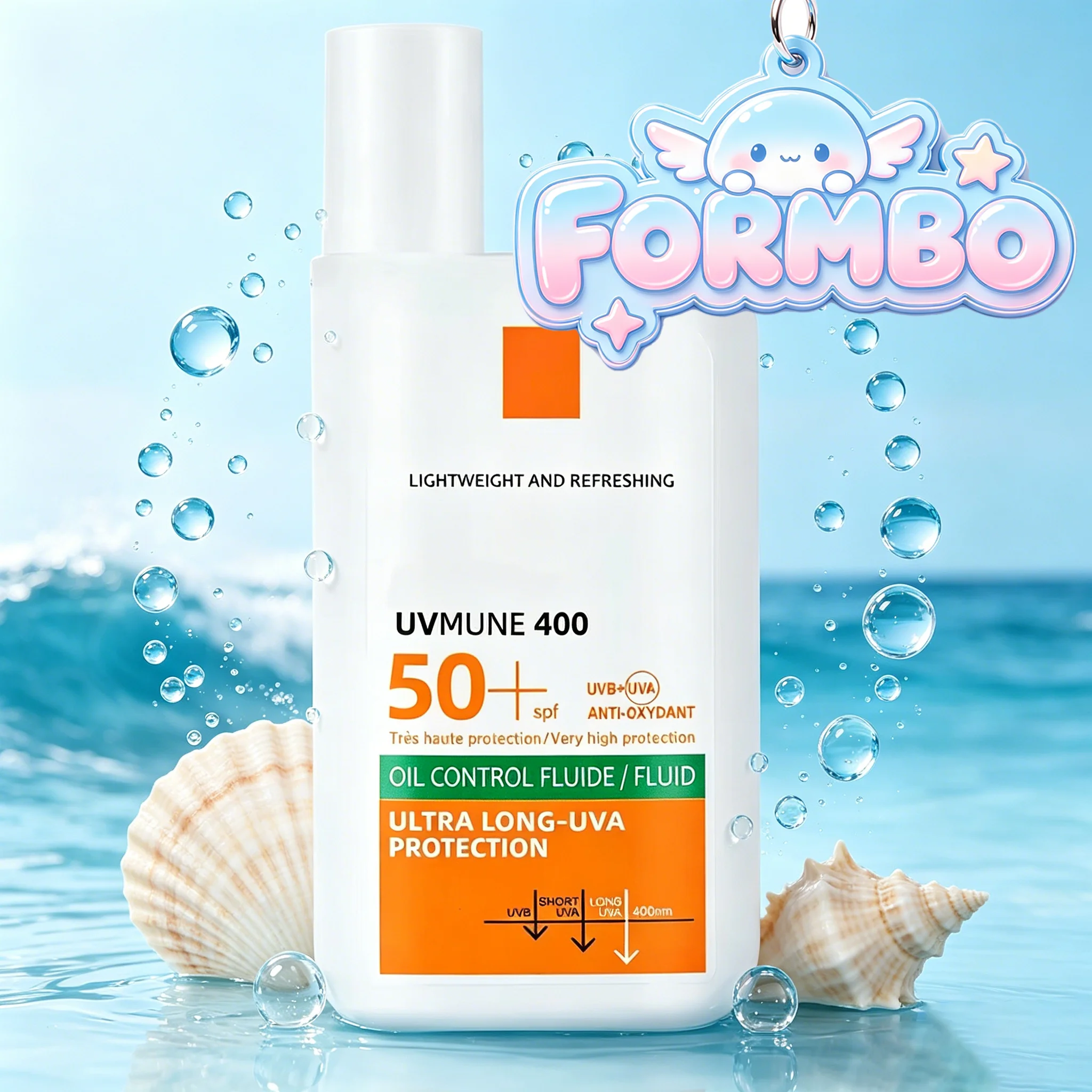SPF50+ Sunscreen Lotion Lightweight Non-Greasy UV Protection Face Body Sunscreen Lasting Moisturizing Refreshing Sunburn Defense