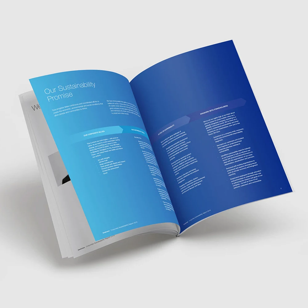 Custom Books Booklet Brochure Printing Magazine Comic Instruction Manual Catalogue For Advertising Company Business Soft Cover