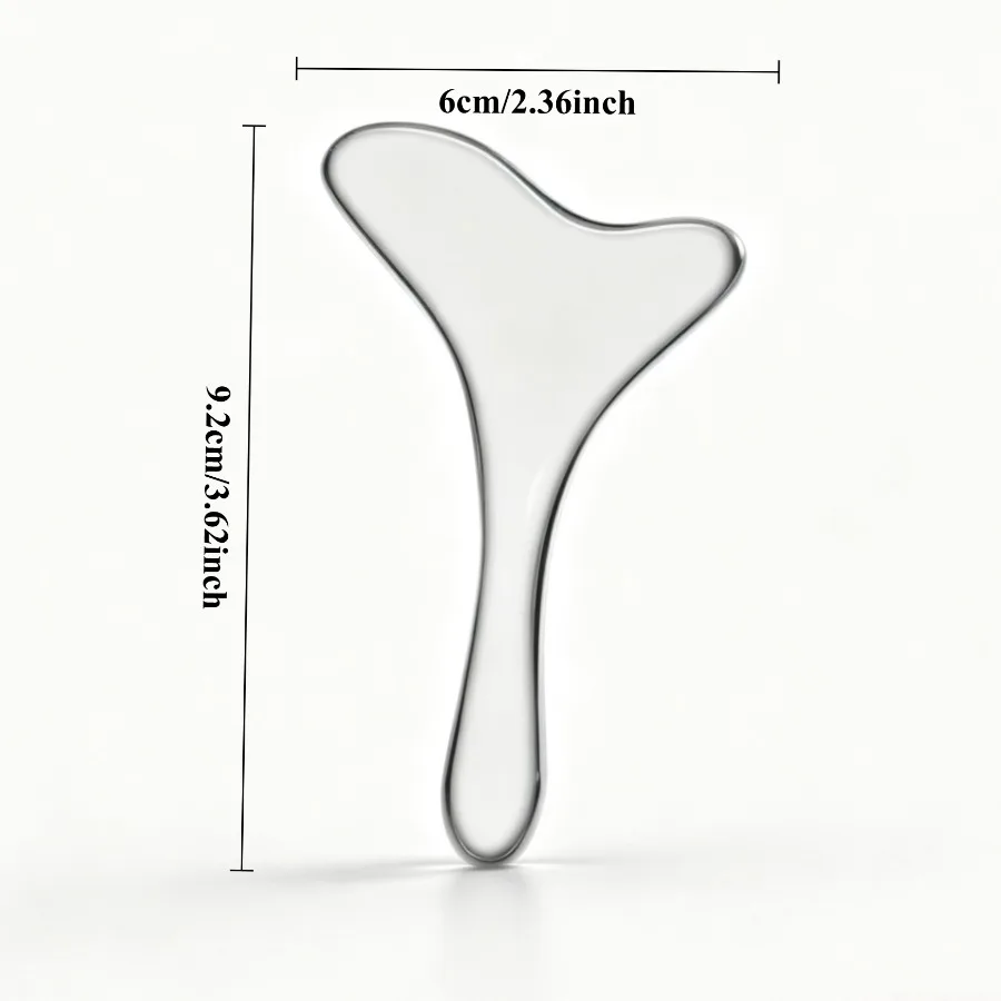 1Pc Y-Shape Stainless Steel Face & Neck Massager, Smooth Edge Manual Tool, Lightweight Portable for Home Travel, Gift for All