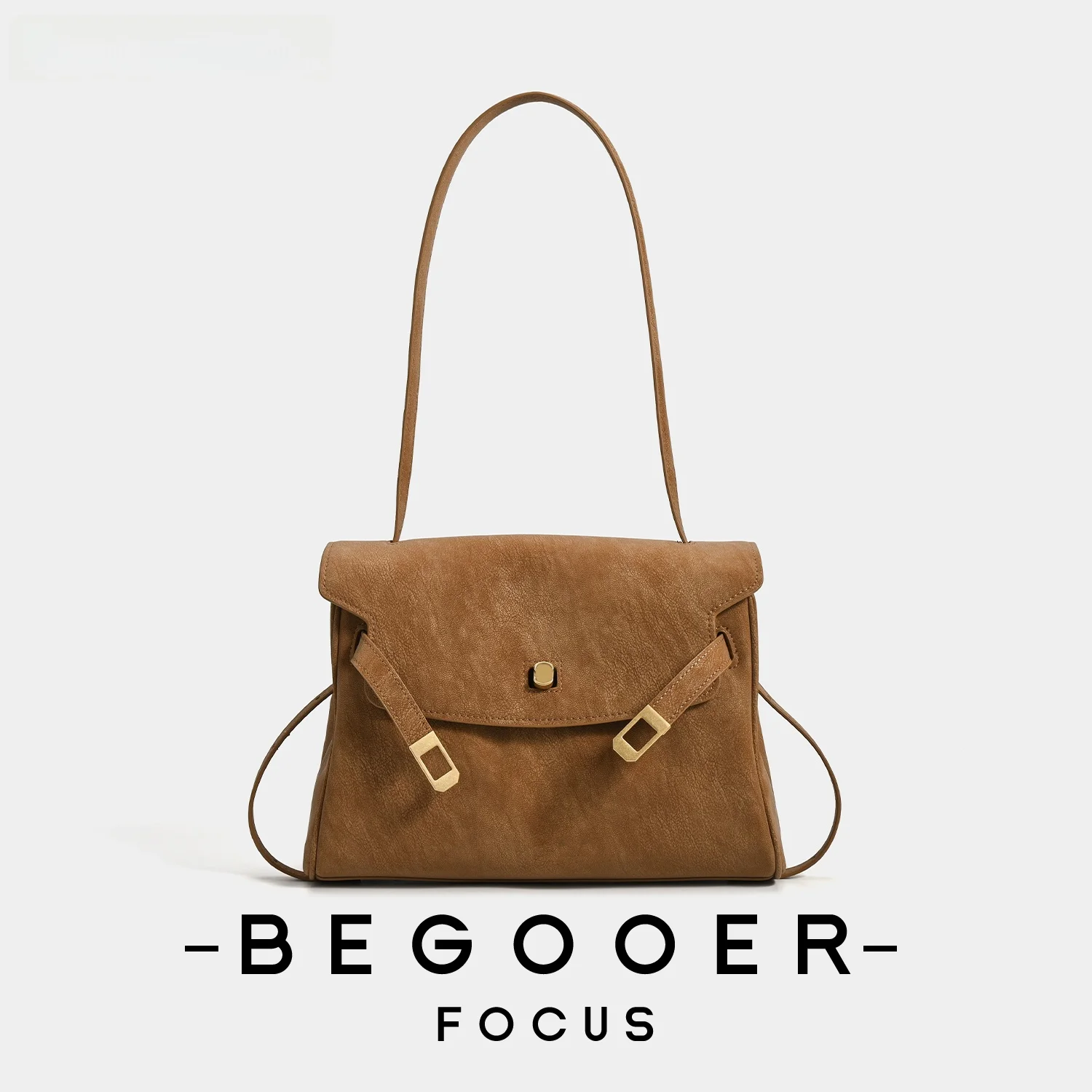 

BEGOOER Retro Menger Bag Autumn Winter Frosted Commuting Versatile Single oulder Crossbody Bag for Ladies