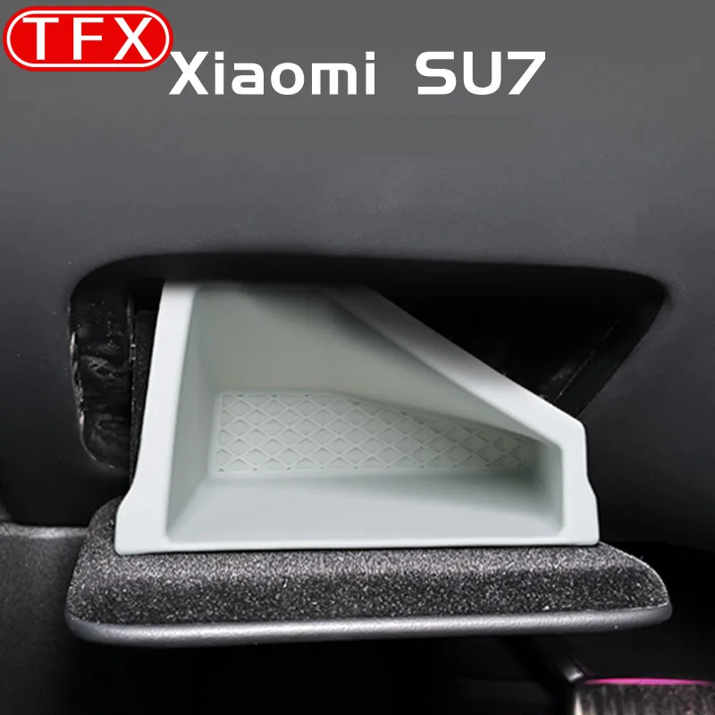 

For Xiaomi SU7 2024 2025 Car Styling ID Box Storage Box Under The Driver's Seat Compartment Box Auto Modified Accessories