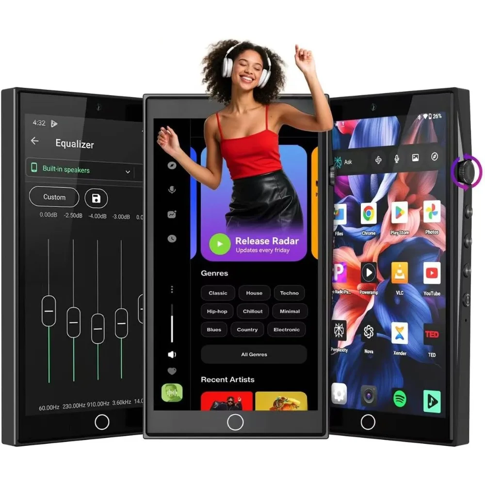 Portable Android Media Player with Touch Screen and Dual Cameras