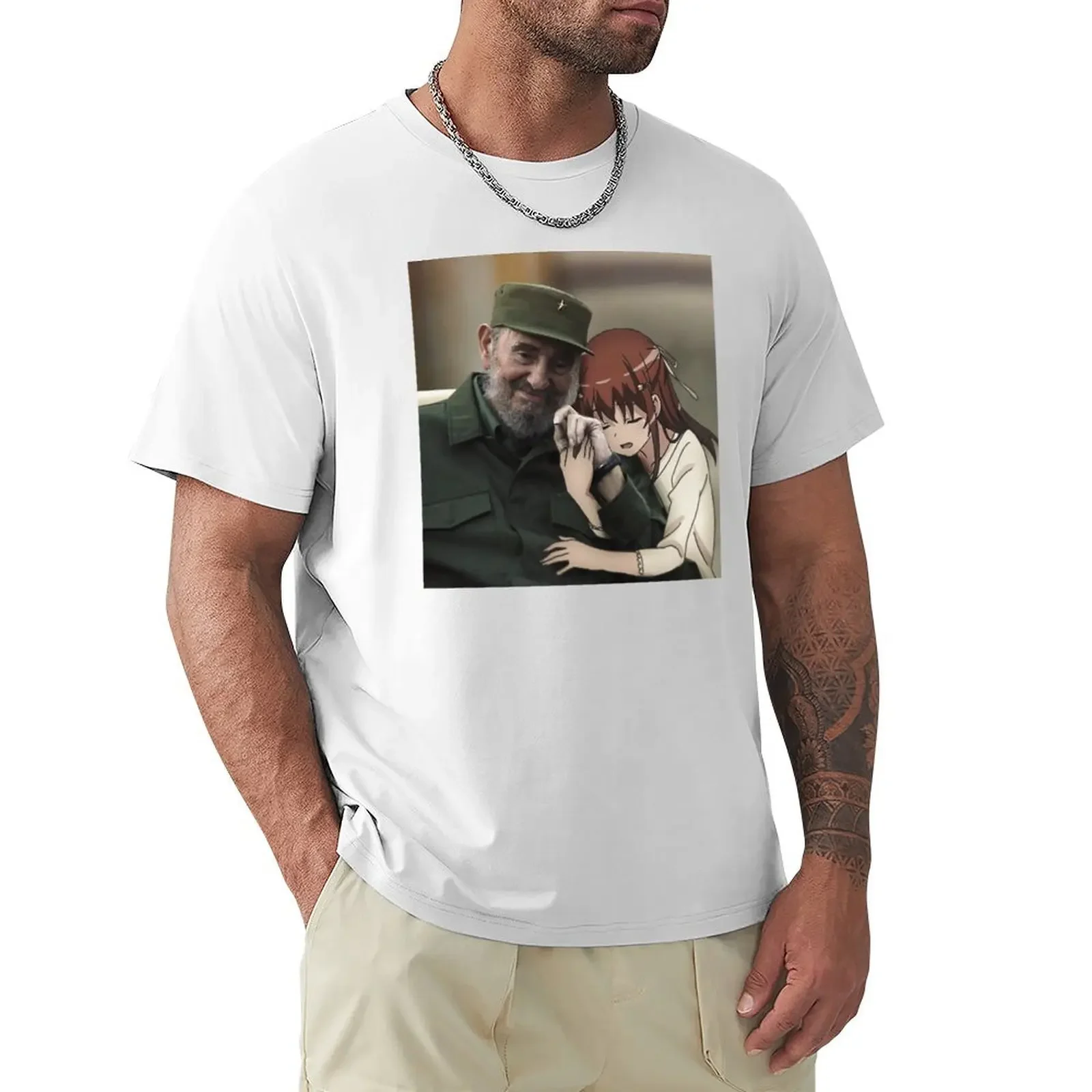 Fidel and his Waifu Tomoyo Kanzaki T-shirt for a boy tees tops mens graphic t-shirts pack