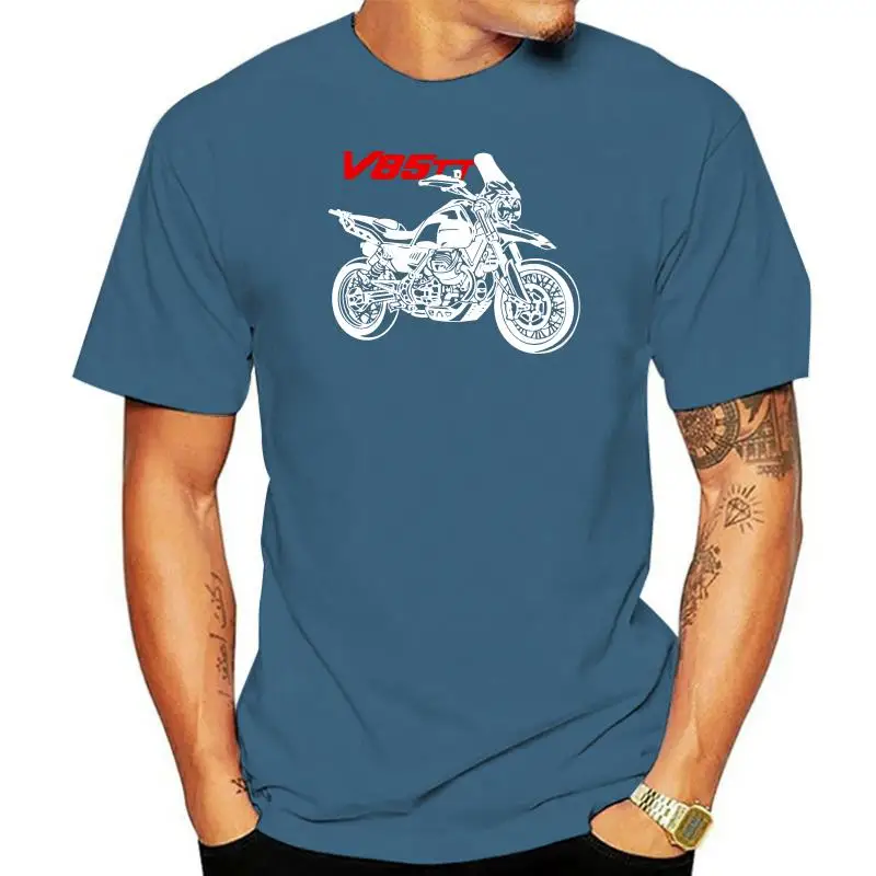 2022 Fashion T-Shirt Moto Cotton Guzzi V85Tt V 85 Tt Motorcycle Tees