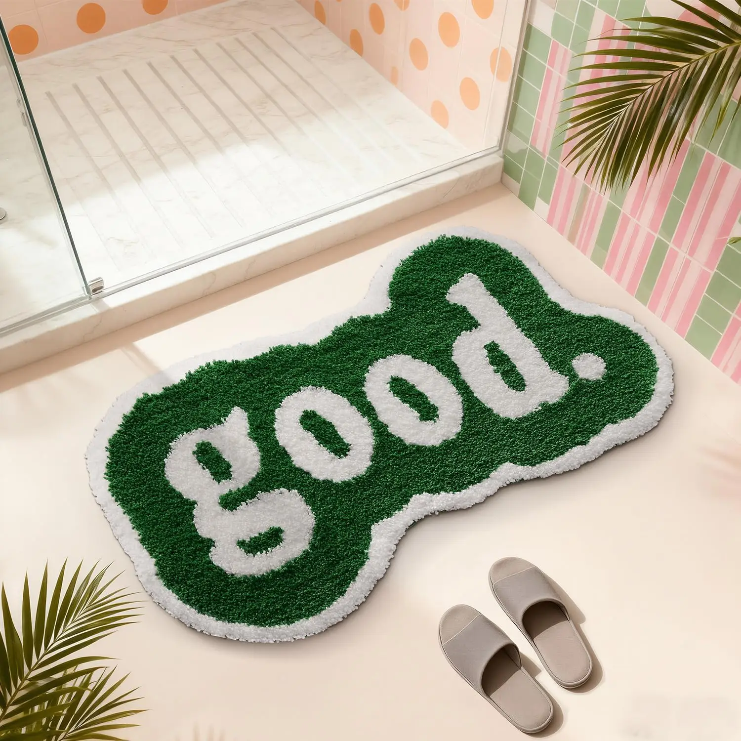 VIKAMA Cute Wool-Like Carpet Anti-Slip Water-Resistant Bathroom Floor Mat Soft Children's Bedroom Carpet Home Decoration
