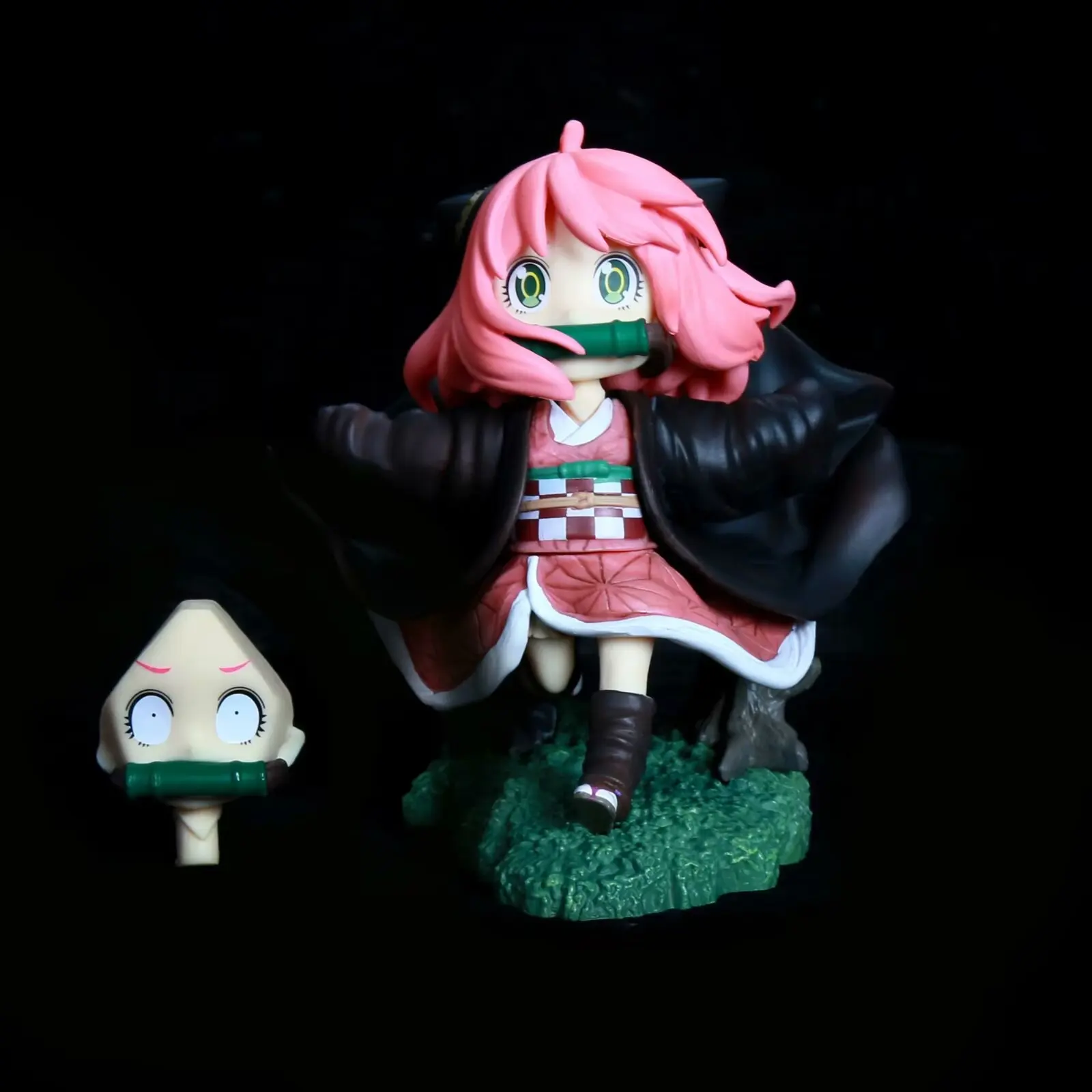 Mini Zi Demon Slayer Nezuko Cos Spy X Family Anya Anime Action Figure Pvc Collectible Boxed Statue Desktop Ornament Home Decor - view 6