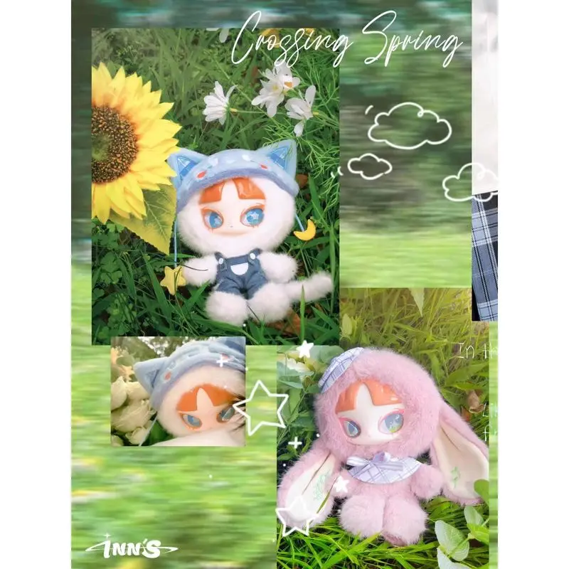 

Фигурка Inn Springtime Series, плюшевая виниловая слепая коробка-милая загадочная коллекционная игрушка для девочек, уютный декор комнаты, подарок на день рождения для детей