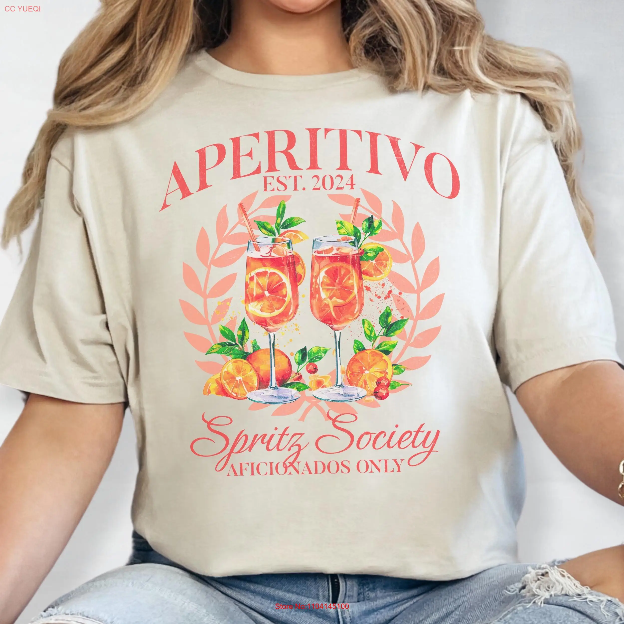 La Dolce Vita Aperitivo Spritz T-Shirt Italienische Riviera Tomate Mädchen Sommer Weiches Outfit Italien Thema lange oder kurze Ärmel