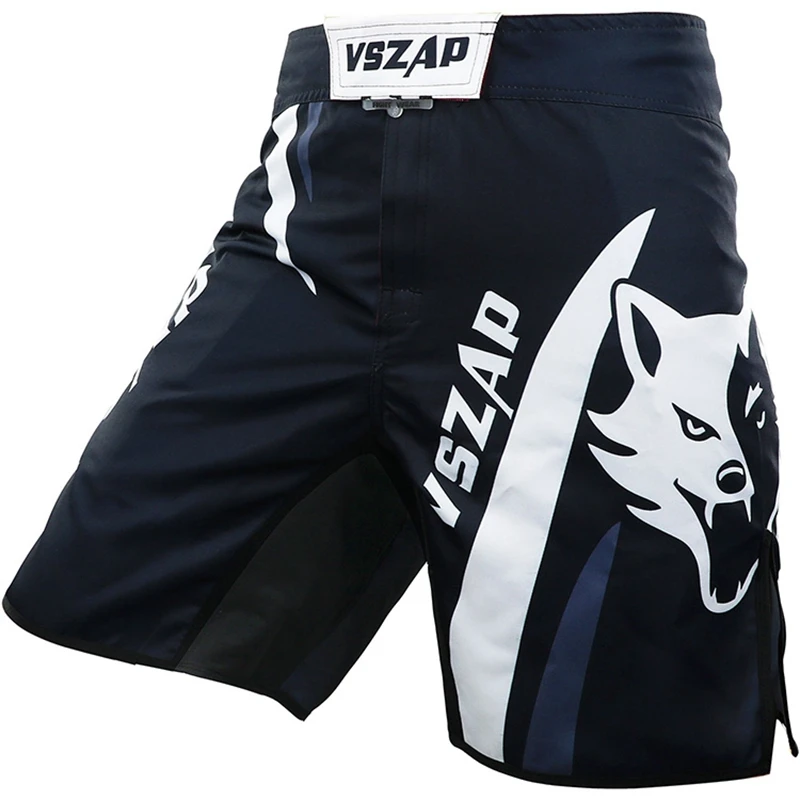 VSZAP MMA Kampfshorts für Herren Langlebige Trainingsshorts Grappling Boxen Kickboxen BJJ No Gi Sparring Workout Kampfshorts – Detail 24