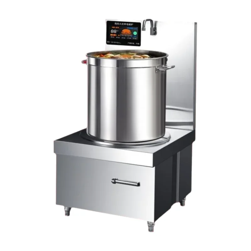

Commercial Induction Cooker Flat High Power Soup Stove Braised Meat Simmer Energy Saving