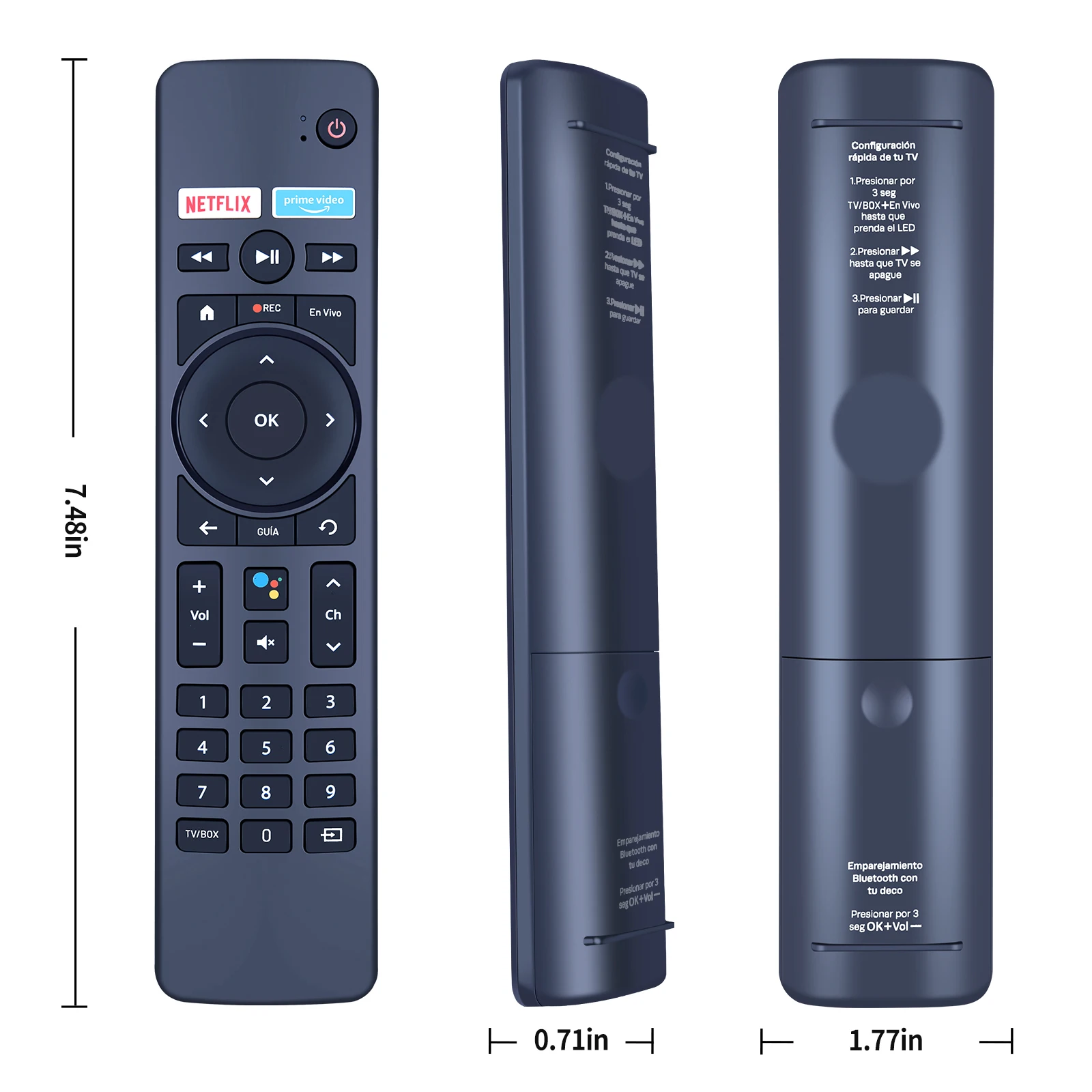 新しいリモコン entel T4HU2206 35KB ボリビア使用