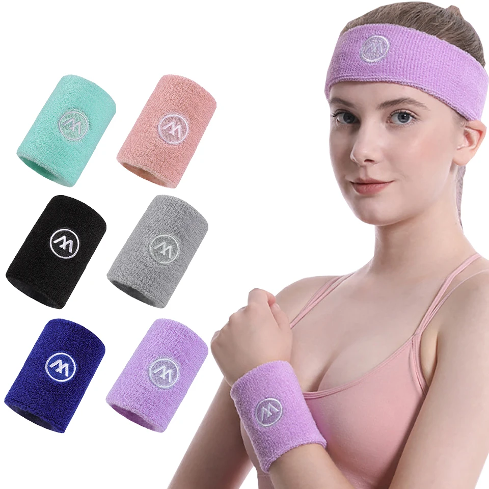 Sports Headband Wristband Sweat Absorbing Wristband Wristband for Men and Women Running Football Yoga Hair Band Wristband