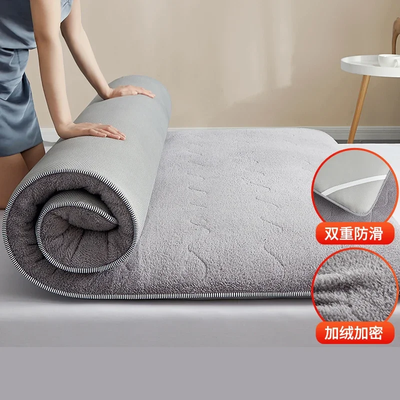 Warm lamb fleece mattress upholstered home bed mattress warm winter student dormitory single rental special quilt mats