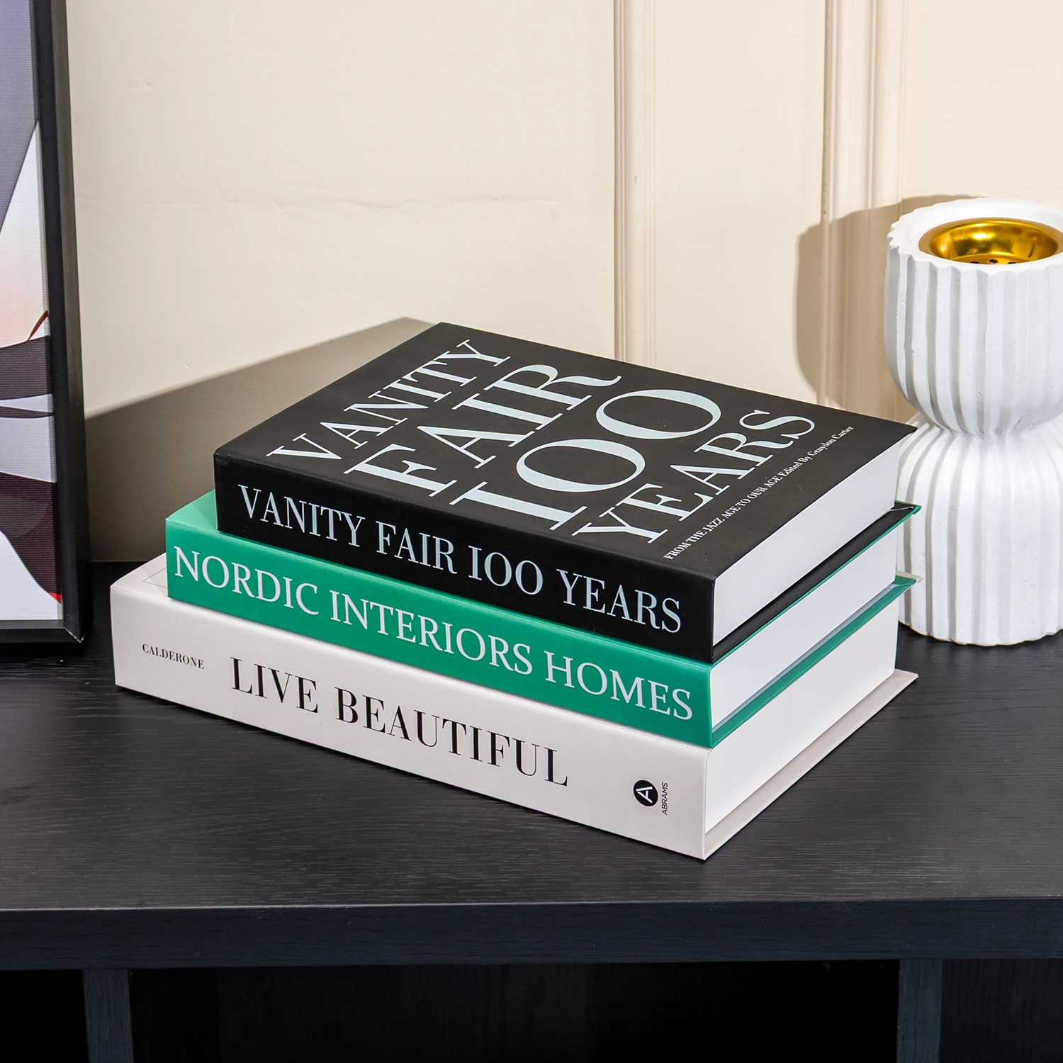 3Pcs/Set Fake Books Set for Decoration Coffee Table Ornaments Modern Home Decoration Luxury Faux Book Set Decoration Accessories