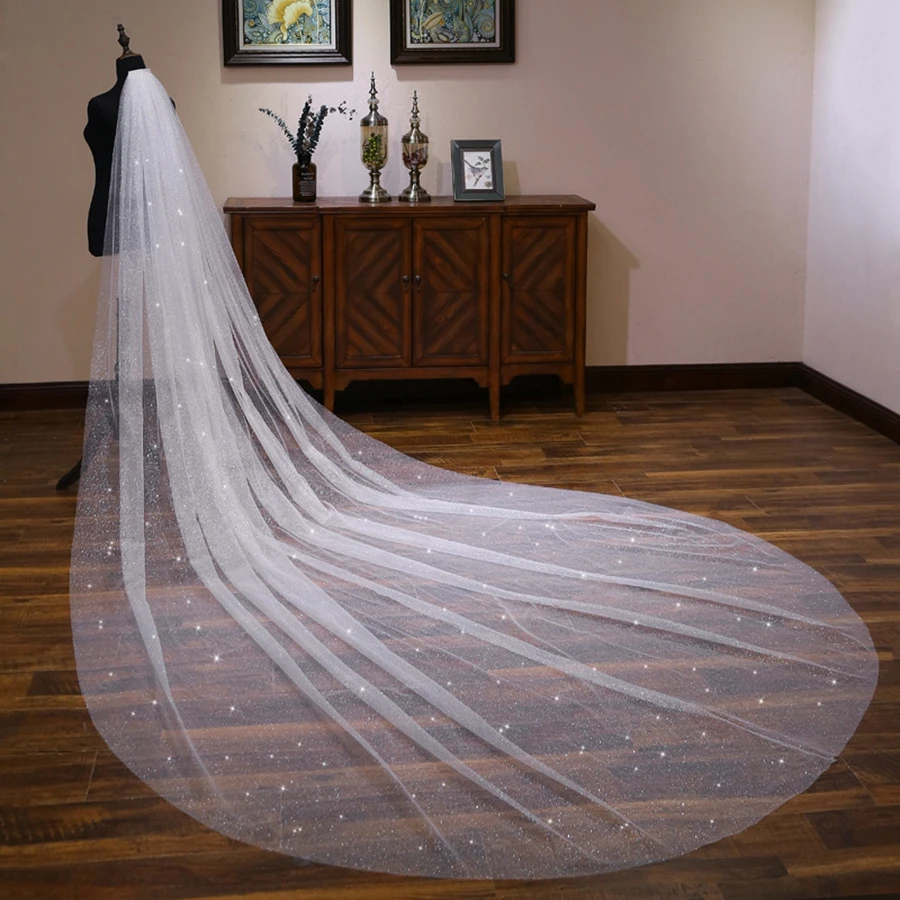 New Arrival One Layer Ivory Cathedral Wedding veils Sexy wedding accessories Boda voile de la mariée