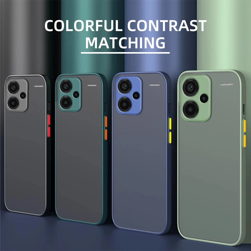 Luxuriöse, stoßfeste, matte Rüstungshülle für Xiaomi Redmi Note 13 Pro+ 5G, weiche TPU-Stoßstange, klare, harte PC-Abdeckung für Redmi Note13 Pro 5G