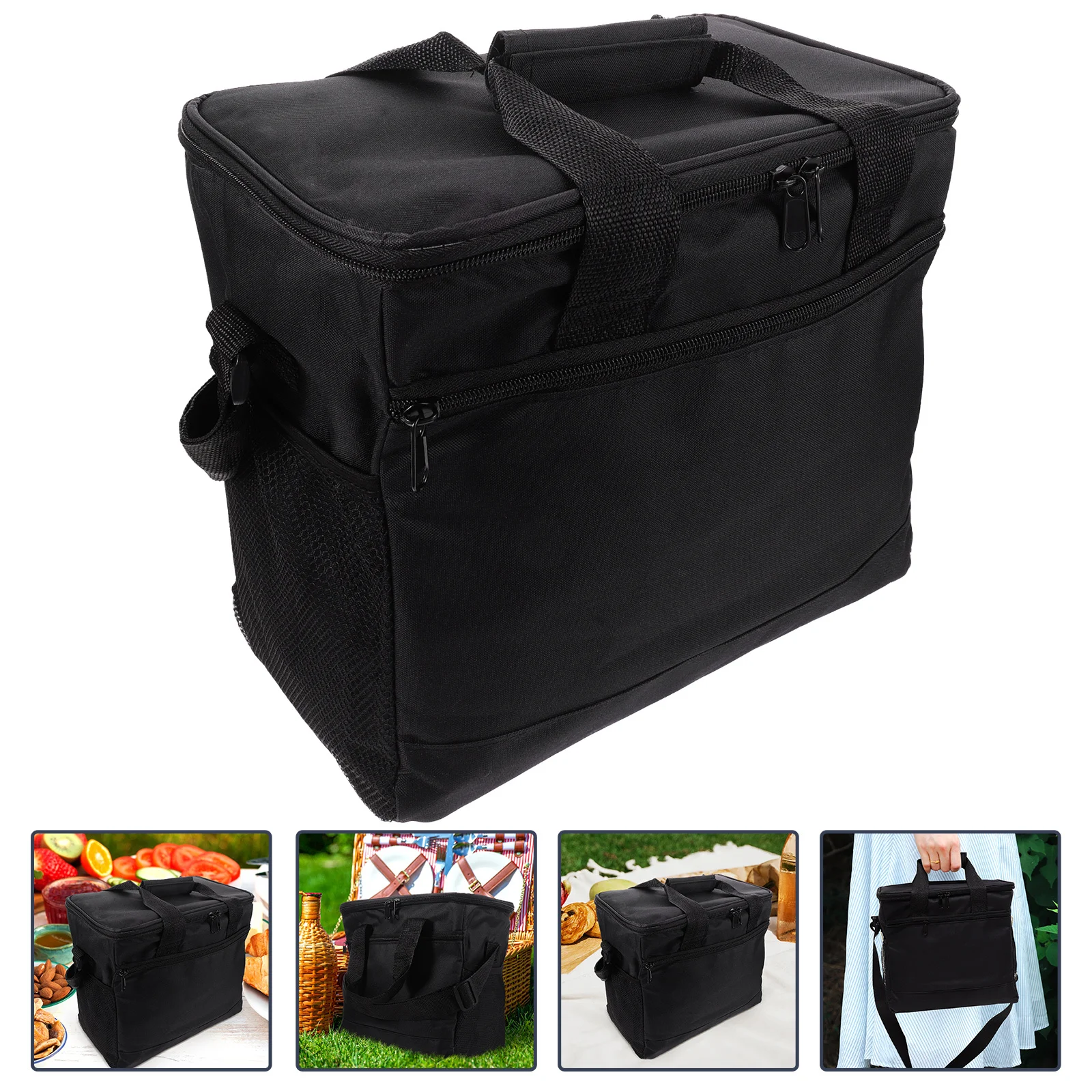 

Insulated Lunch Bag Portable Thermal Food Carrier Large Capacity Waterproof Oxford Pouch For Outdoor Picnic Camping Travel Gym