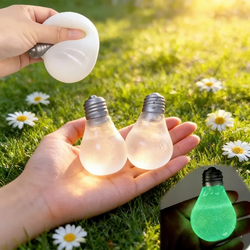 

Светящаяся игрушка-антистресс в форме лампочки из мальтозы, медленно восстанавливающая форму, сенсорная игрушка-фиджет для снятия тревоги, забавный подарок для снятия напряжения