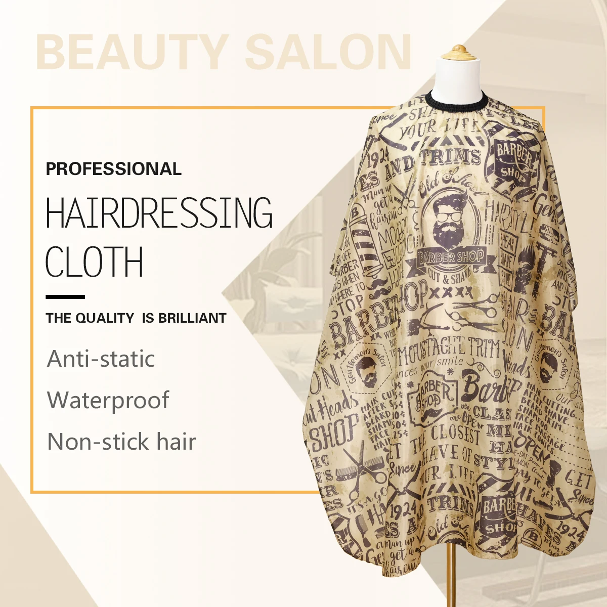 

Barber Hairdresser Aprons Anti static Haircut Capes Waterproof Aprons Eagle Shawls Salon Barbershop Styling Tools