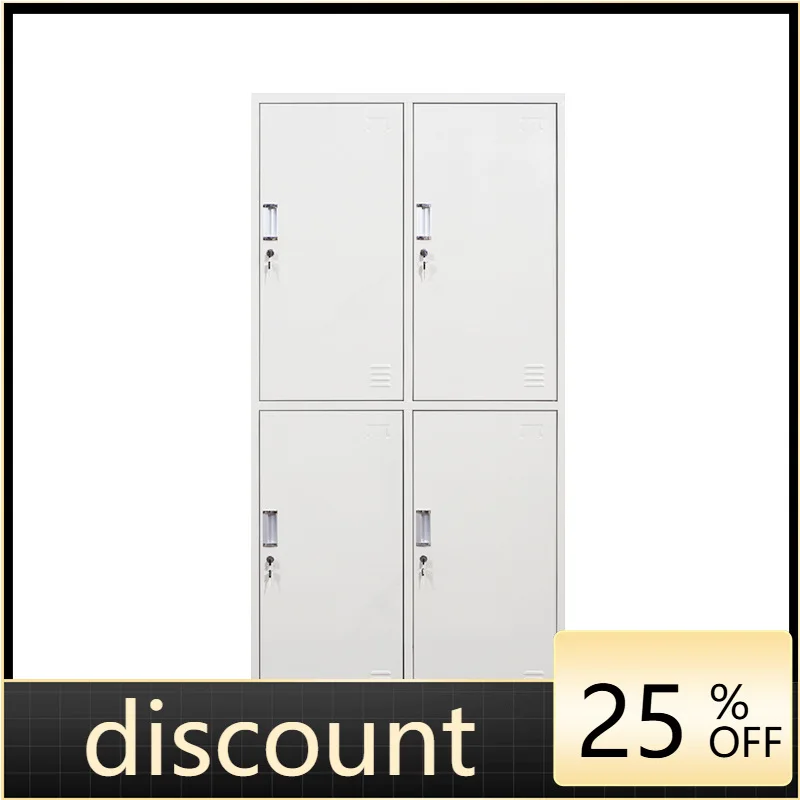 LMM4 Door Staff Dormitory Office Iron Locker Four Door Locked Storage Cabinet