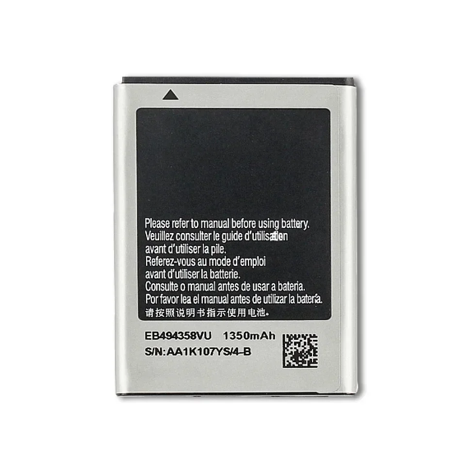 EB 494358 Batteria VU per Samsung Galaxy Ace S5830 S5660 S7250D S5670 I569 I579 GT-S6102 S6818 GT-S5839i 1350mAh + Numero di tracciamento