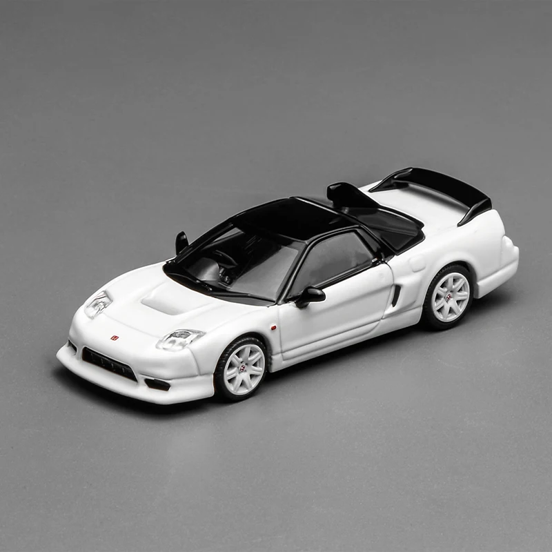 MOTORHELIX 1/64 ScaleHonda NSX-R White Blue Diecast Alloy Model Car Simulation Collectible cars model room display toys boy gift