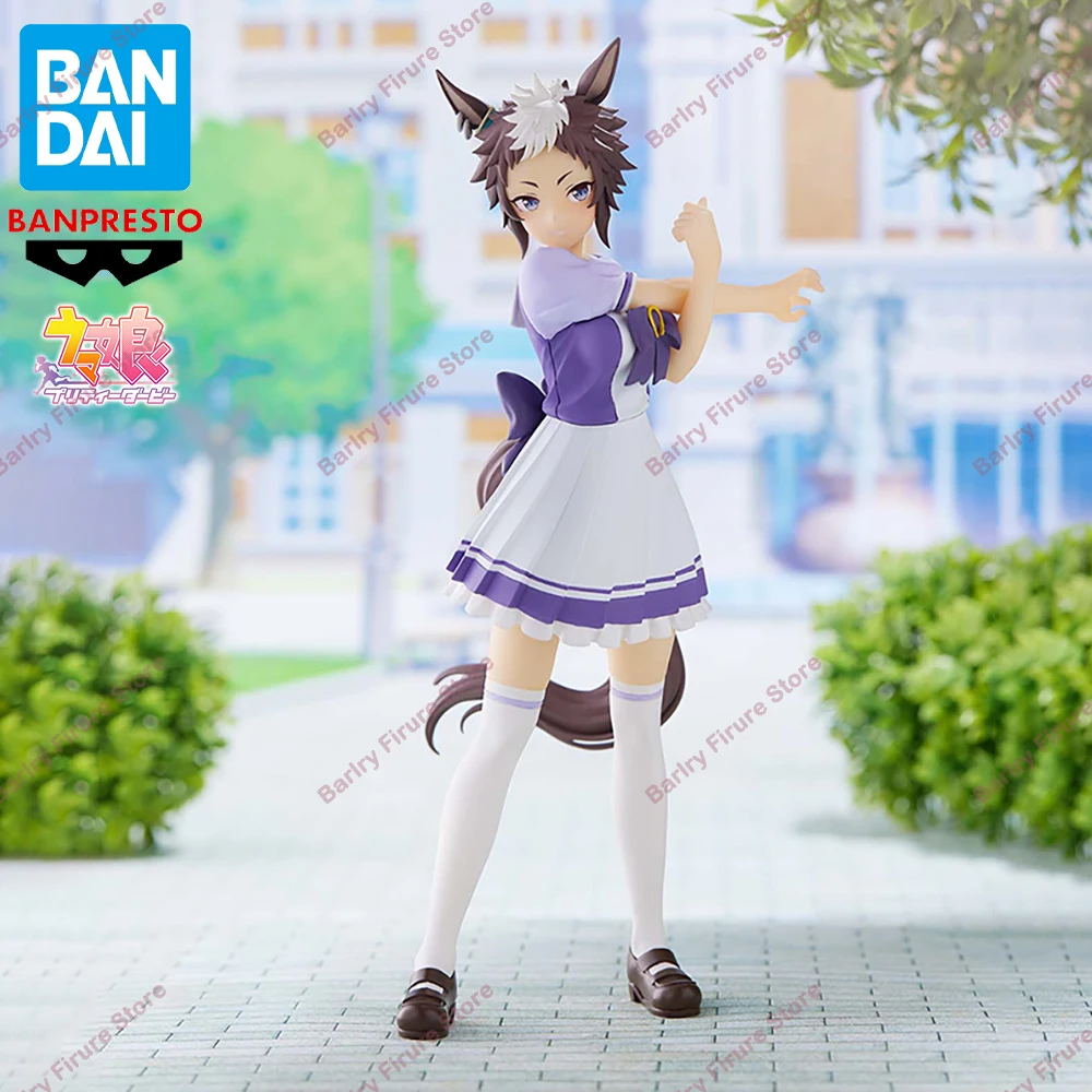 Original Genuine BANDAI BANPRESTO Uma Musume Pretty Derby Mejiro Ryan Anime Figure Boxed Premium Table Ornament Model Toys Gifts