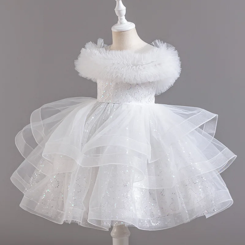 Fashion Flower Girl Dresses for Weddings Sleeveless Lace Girl Evening Dress Summer Children Girls Party Dresses 3-12 Years