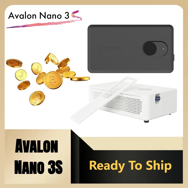 Canaan Avalon Nano 3s 6T/S With Official Original Power Supply SHA256 Algorithm Bitcoin Miner Nano 3S Avalon Nano 3s