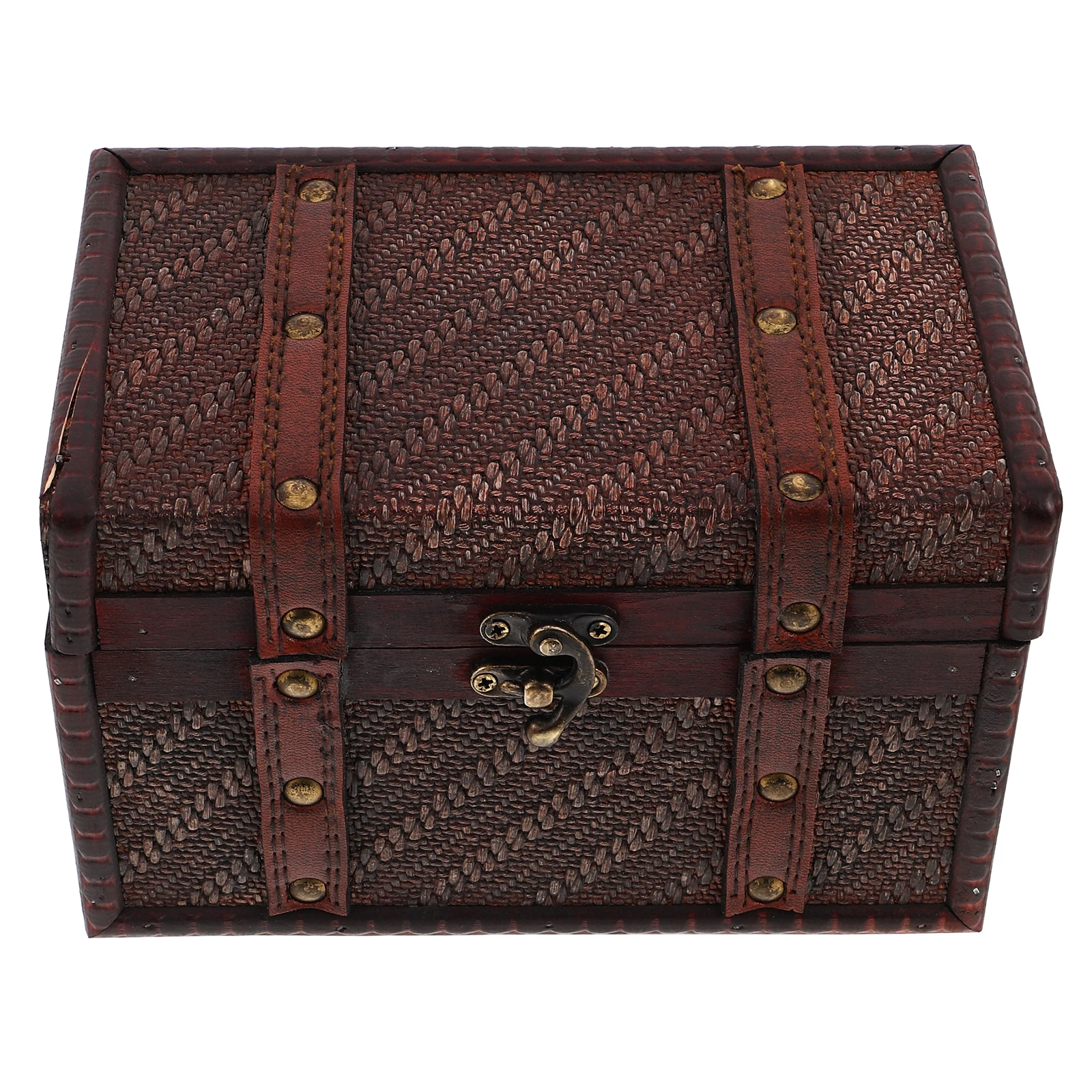 

Wooden Storage Box Vintage Decorative Trinket Boxes Rustic Ring Container Jewelry Case Holder Document Organizer Retro Style