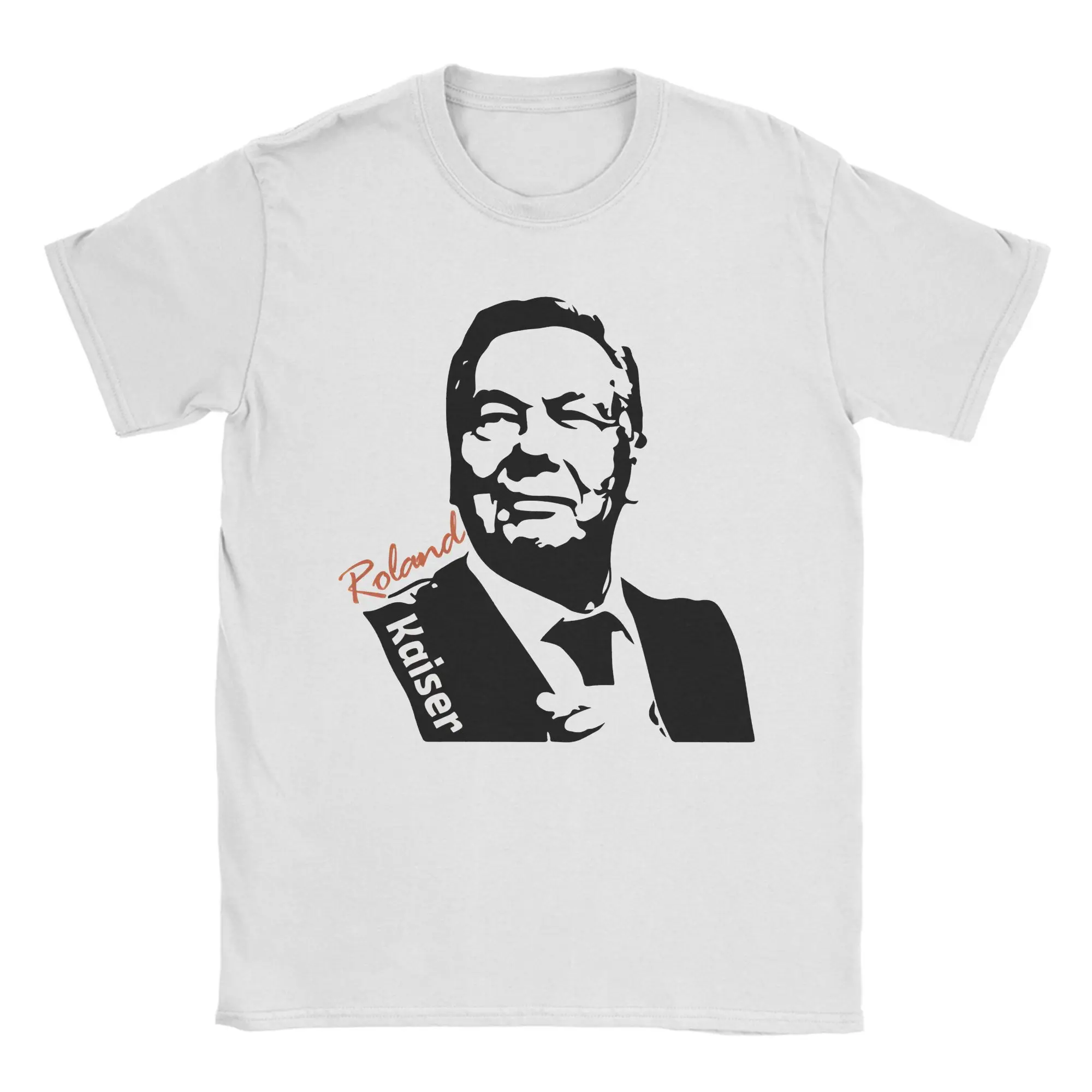 Camisetas Roland Kaiser para hombre, camisetas de algodón puro, camiseta novedosa de manga corta con cuello redondo, camiseta 4XL 5XL 6XL