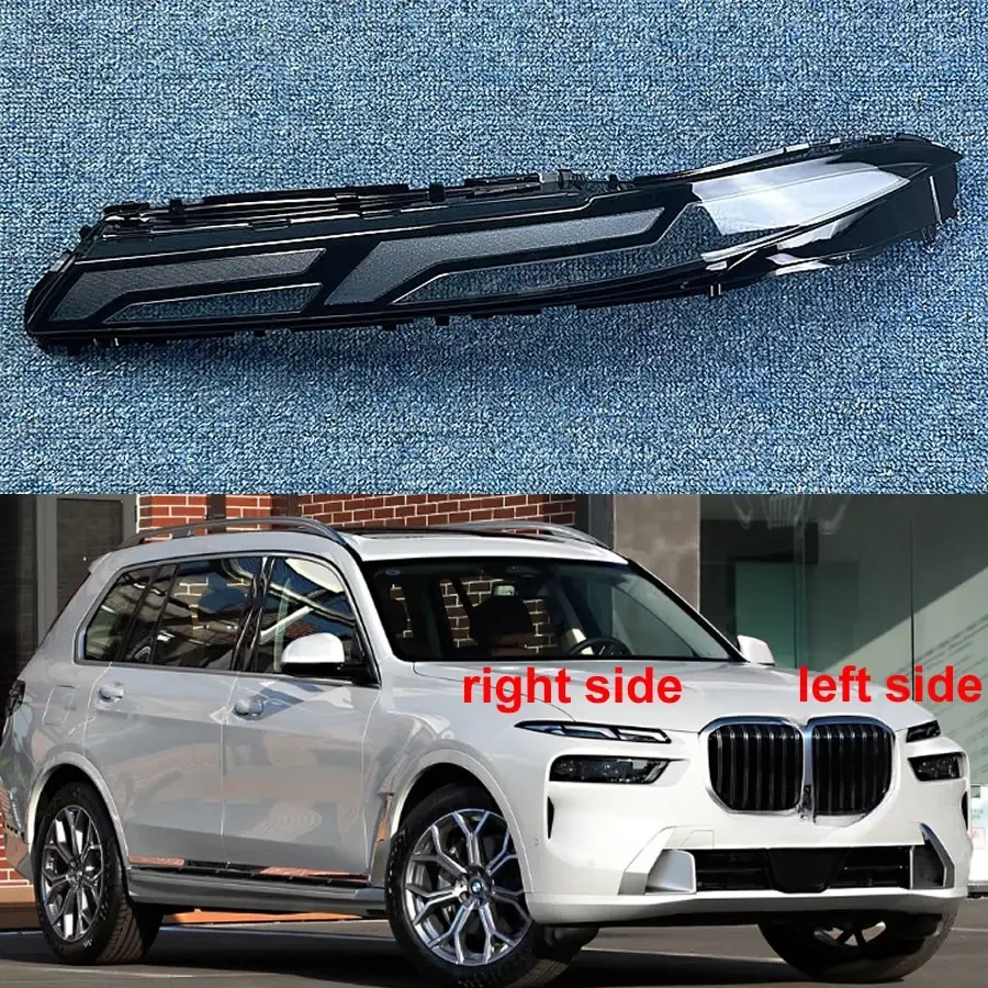 

For BMW X7 2023 Daytime Running Light Cover Headlamp Shell Replace The Original Lampshade Plexiglass