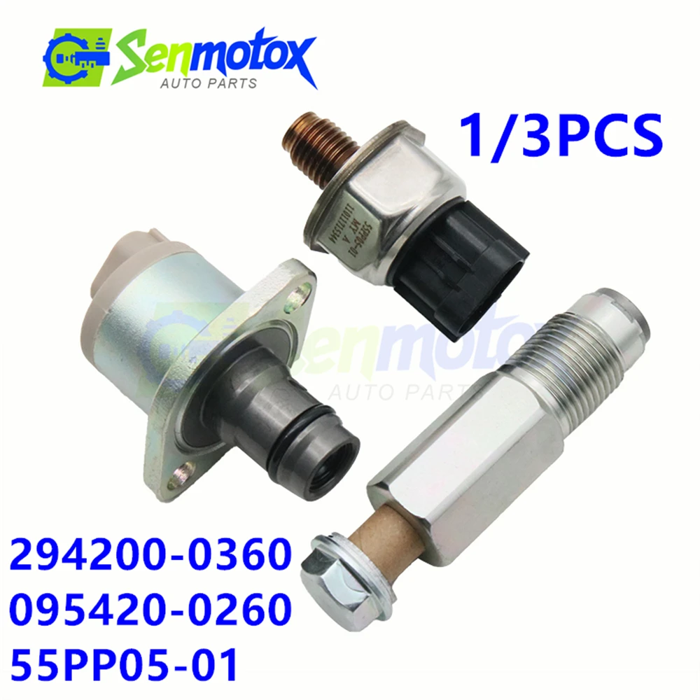 

1/3 шт. датчик рельса предохранительного клапана, регулятор давления топливного насоса для Astra OPEL Meriva Vauxhall 294200-0360 095420-0260 55PP05-01