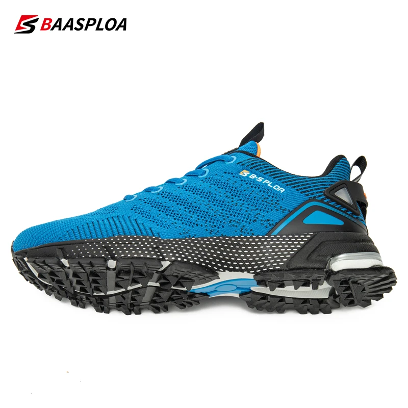 Baasploa New Running Shoes Men Casual Breathable Professional Training Shoes Male Lightweight Non-Slip Tennis Sports Shoes