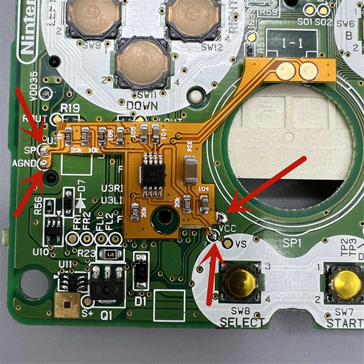 

1 шт., модуль цифрового усилителя мощности с увеличенным громкостью и низким энергопотреблением для GAMEBOY ADVANCE SP/GBASP, усилитель звука
