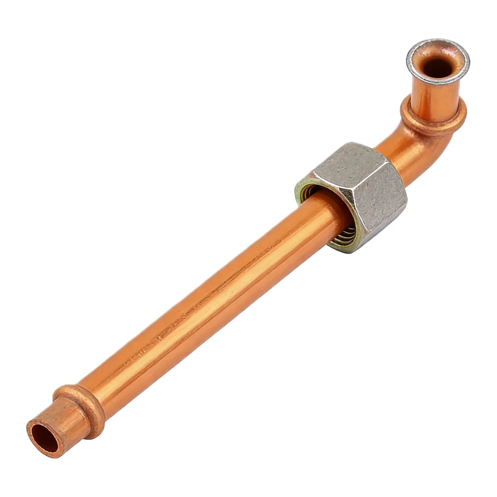 Air Compressor Tube Quality Aluminum and Copper Air Compressor Exhaust Replacement Tube Hex Nut and Punch Mouth Included