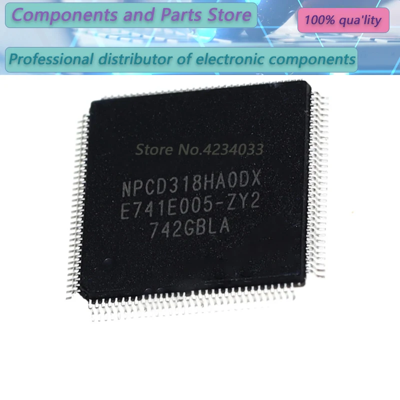 1PCS  NPCD318HA0DX  NPCD318HA0D  NPCD318HA  QFP-128  NEW100%  NPCD318HA0DX