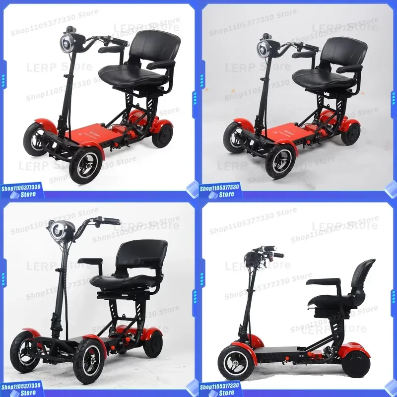 Comfortable Long Range Foldable 3-Wheel Mobility Scooter for Seniors with 120kg Load Capacity Powerful Battery and Adult Use