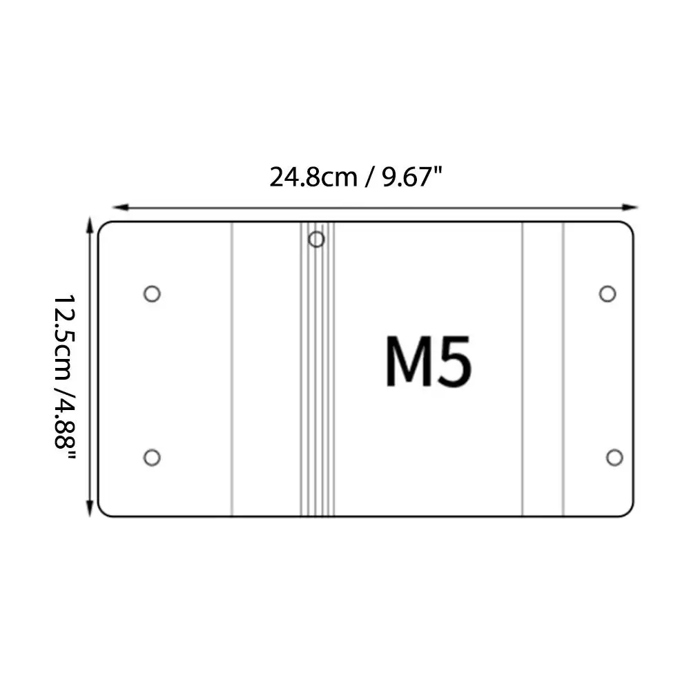 مجلة M5 Binder شفافة، مشبك مزدوج جمالي بسيط، إدراجات آمنة وخفيفة الوزن وقابلة للتخصيص لتخطيط الملاحظات
