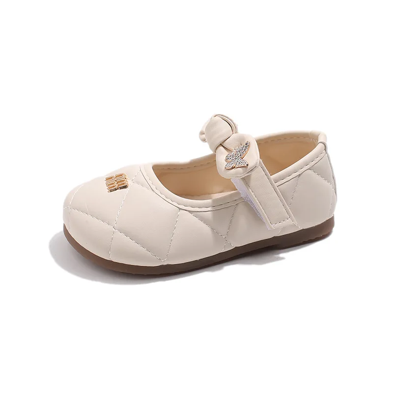 

Детская весенняя новинка 2024, модная универсальная детская обувь для выступлений для маленьких девочек, модная обувь принцессы с бабочками