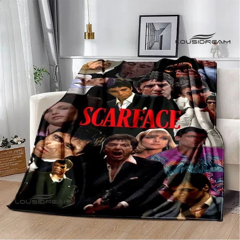 Classic movie Scarface Polyna blankets bed with a blanket to warm the beautiful blanket home travel blankets birthday gift