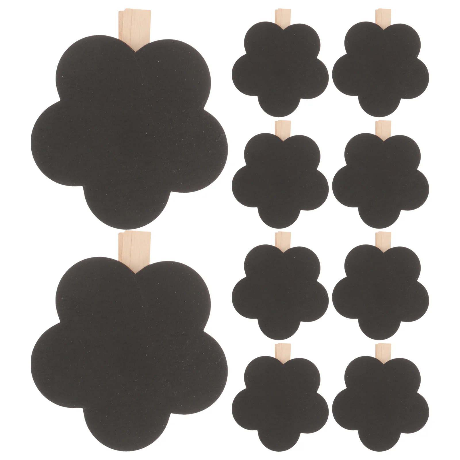 10 Stuks Mini Blackboard Clips Mini Krijtbord Klemmen Houten Ambachten Mini Hout Blackboard Clips