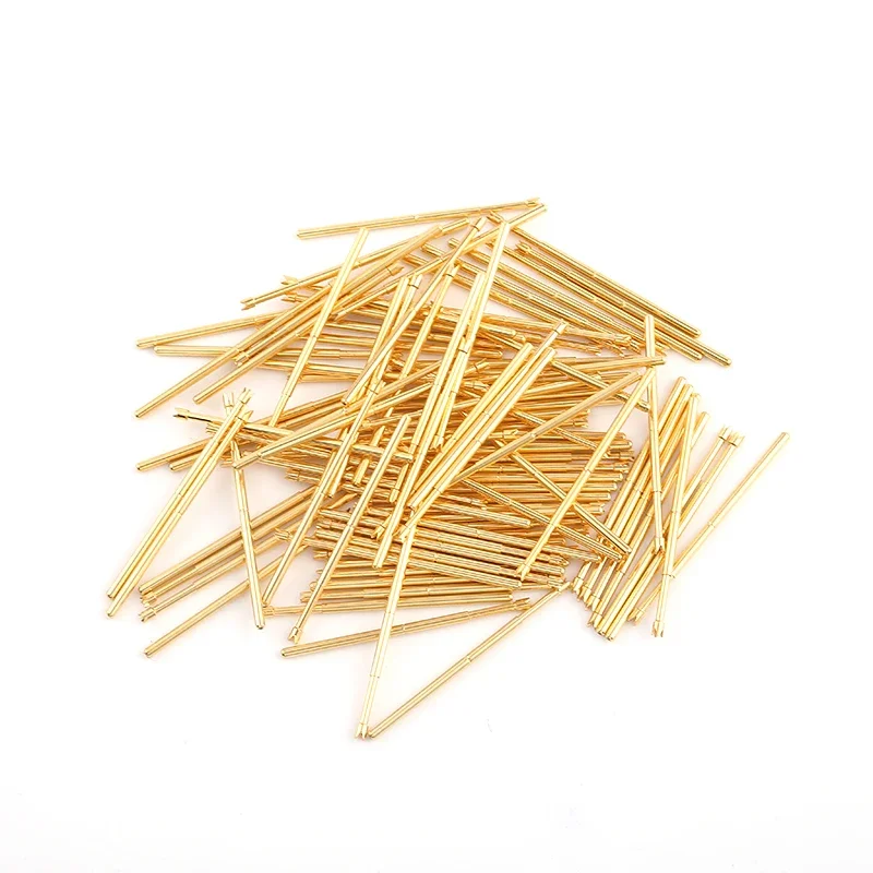 100PCS Gold-plated PAL75-Q2 Four Claw Plum Blossom Spring Test Probe with An Outer Diameter of 1.02mm Is Used on The Test Stand