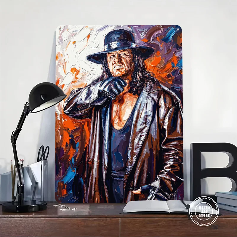 The Undertaker Painting Poster Customized Vintage Metal Signs Wall Art Retro Tin Plaque for Garage Decoration Gaming Desk Decor