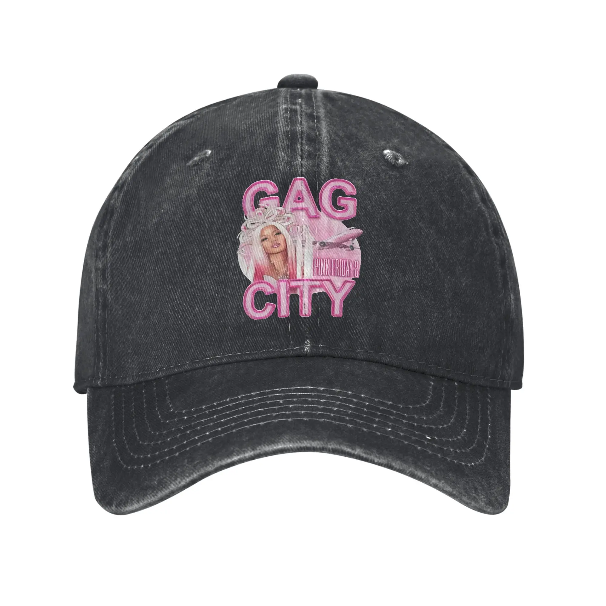 

Washed Baseball Cap Gag City Nicki Minaj Queen Of Rap Summer Trucker Hat For Unisex-Teens Vintage Running Hippie Sun Baseball