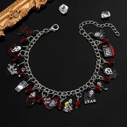 Halloween Personalized Sharp Scream Ghost Death Humorous Style Bracelet for Men's Hand Bangle Halloween Party Gifts Accessories