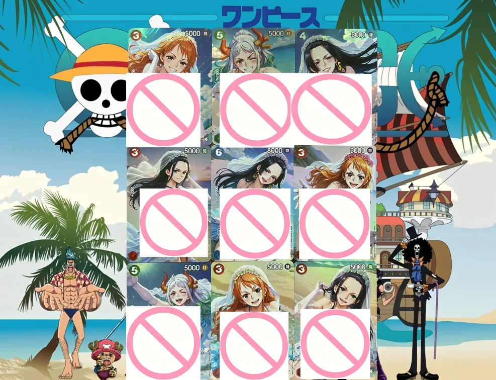 9-piece DIY One Piece M series Nami, Robin, Uta, Perona, Hancock, Yamato Anime Goddess collectible cards games good-looking