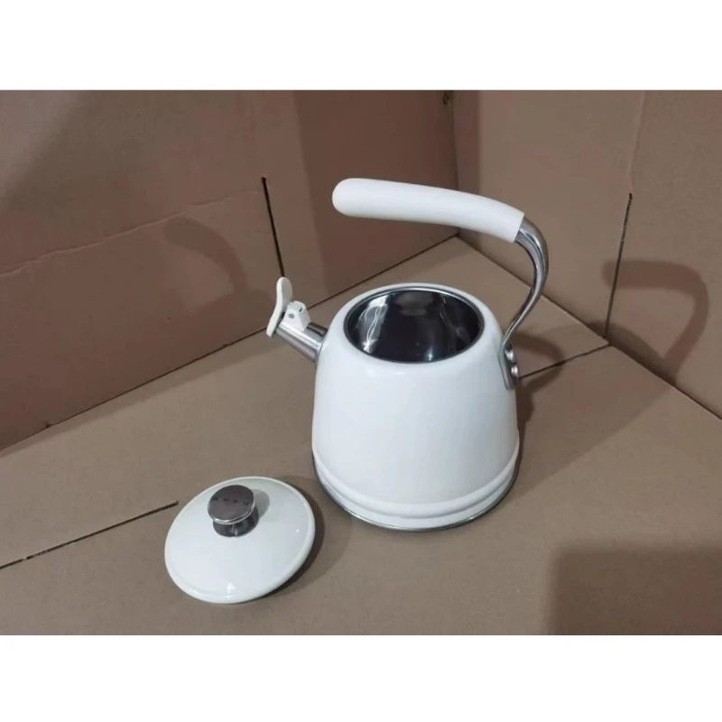 

Retro Whistling Stovetop Kettle, Stainless Steel 2.3L for Induction & Open Flame, Tea Water Kettle with Loud Whistle