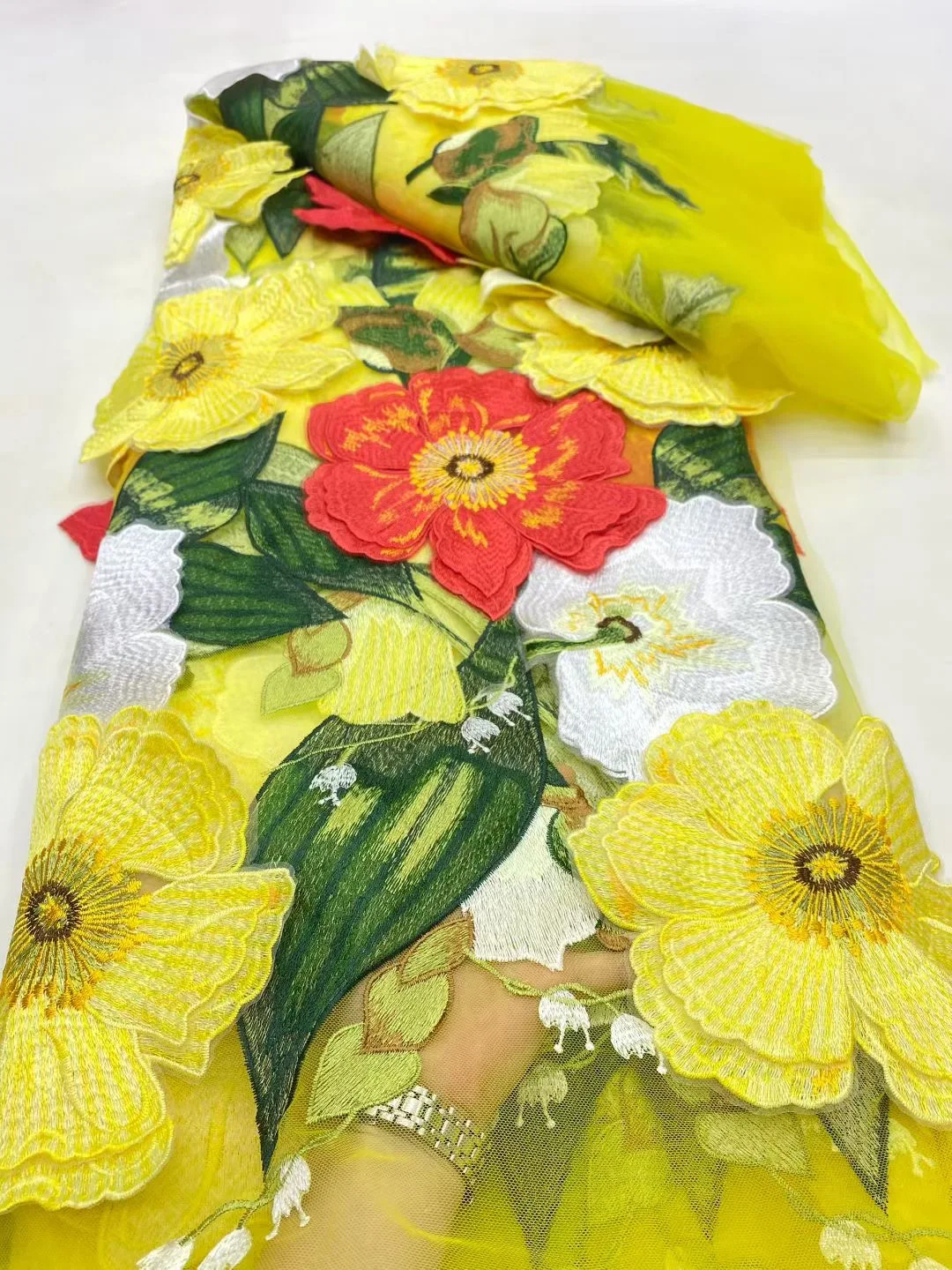 

НОВАЯ африканская нигерийская высококачественная кружевная ткань с вышивкой из тюля для свадебных платьев, элегантный материал для свадебного платья, 5 ярдов